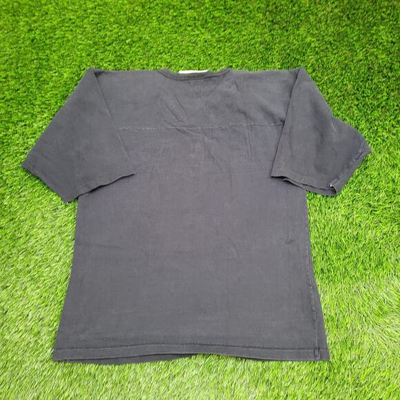 Vintage 1992 Blackhawks Shirt Women Large 21x26 Black Hockey - Picture 2 of 15